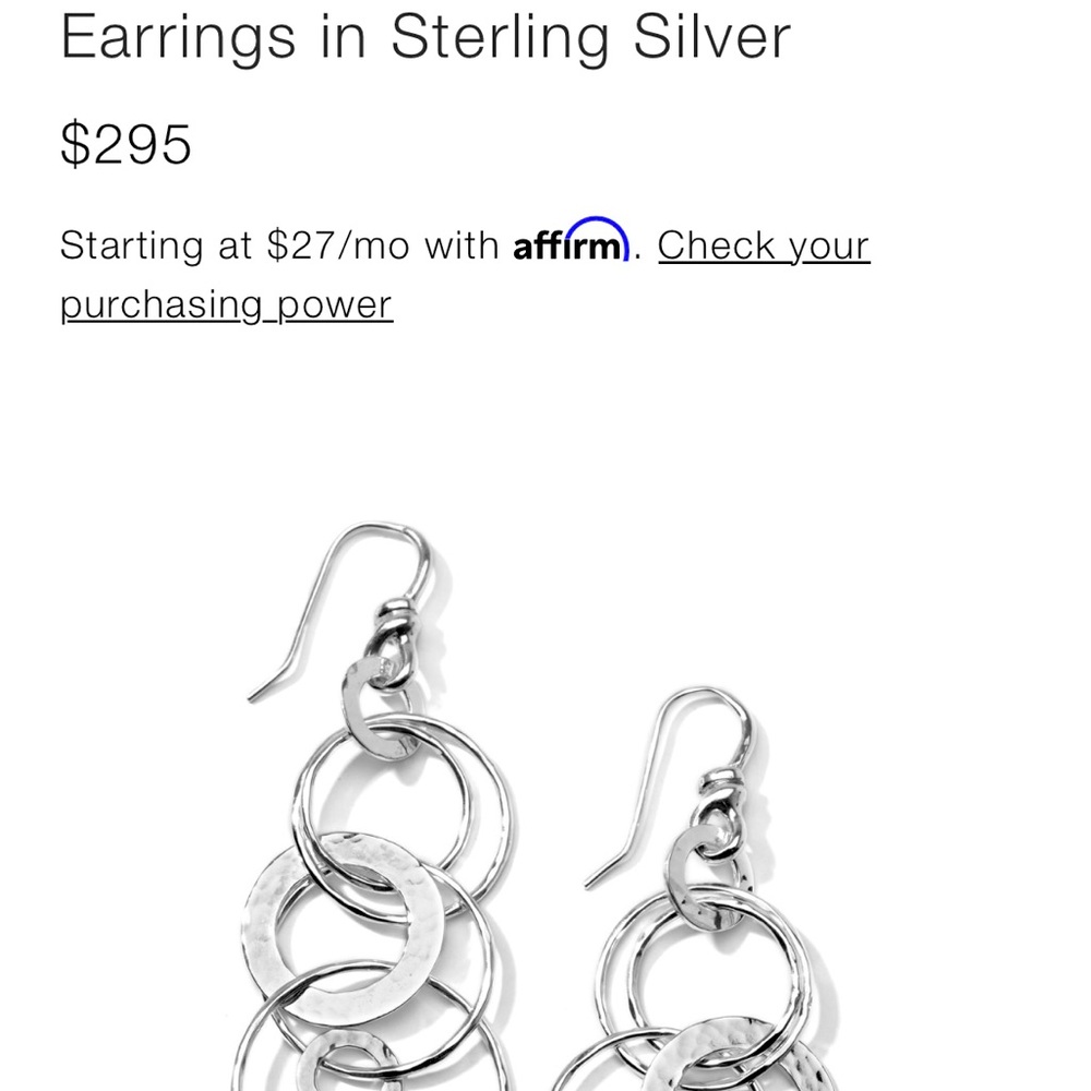 Ippolita earrings. Never worn.